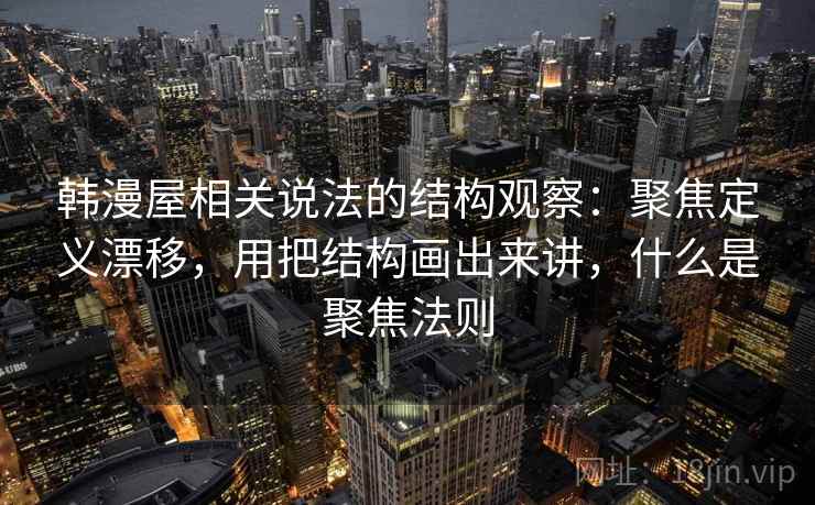 韩漫屋相关说法的结构观察：聚焦定义漂移，用把结构画出来讲，什么是聚焦法则